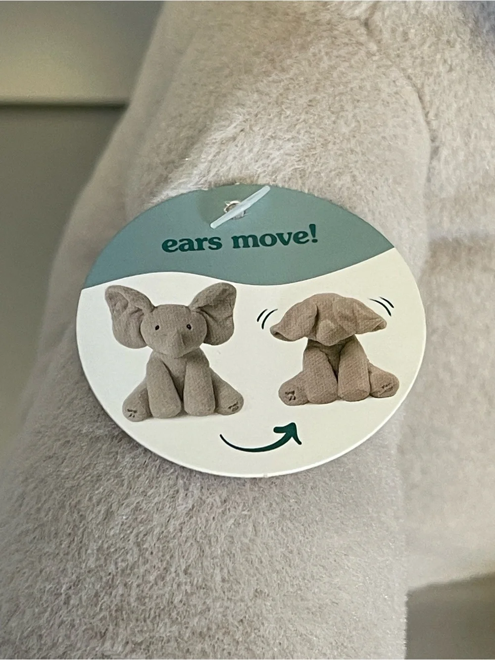 Gund Baby Flappy the Elephant Musical Plush Peek-a-Boo Game Singing Modes NWT
